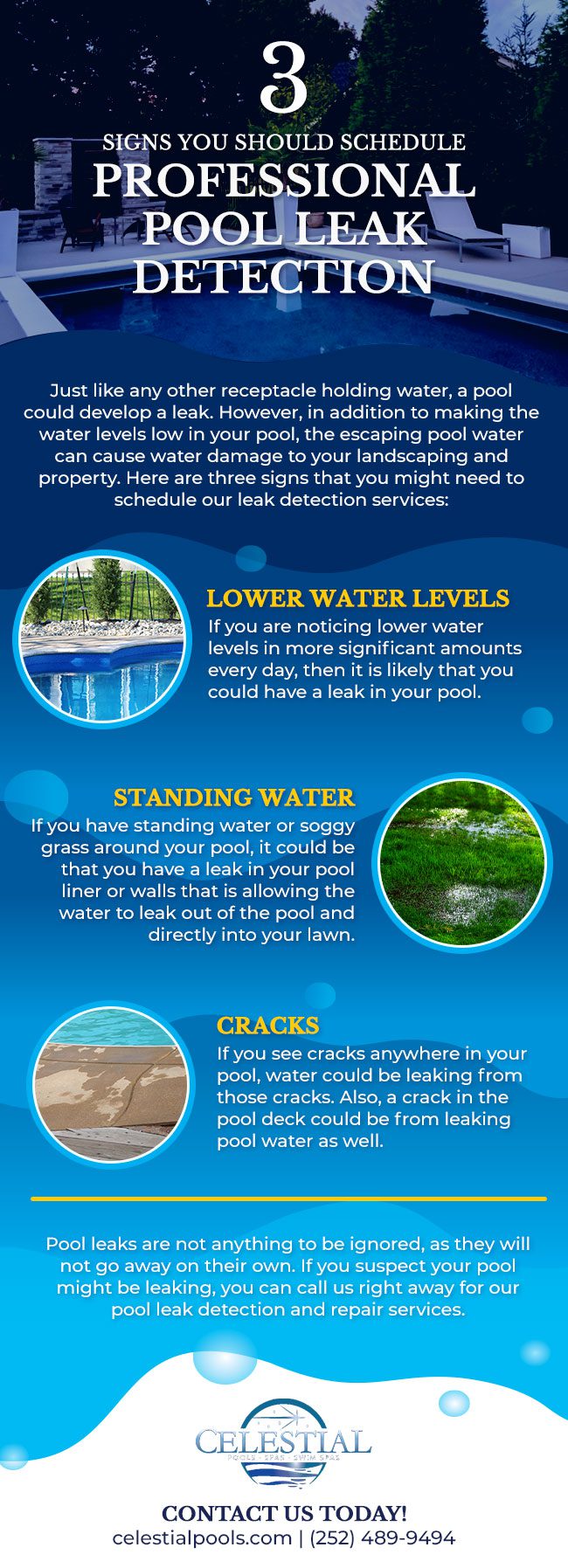 3 Signs You Should Schedule Professional Pool Leak Detection